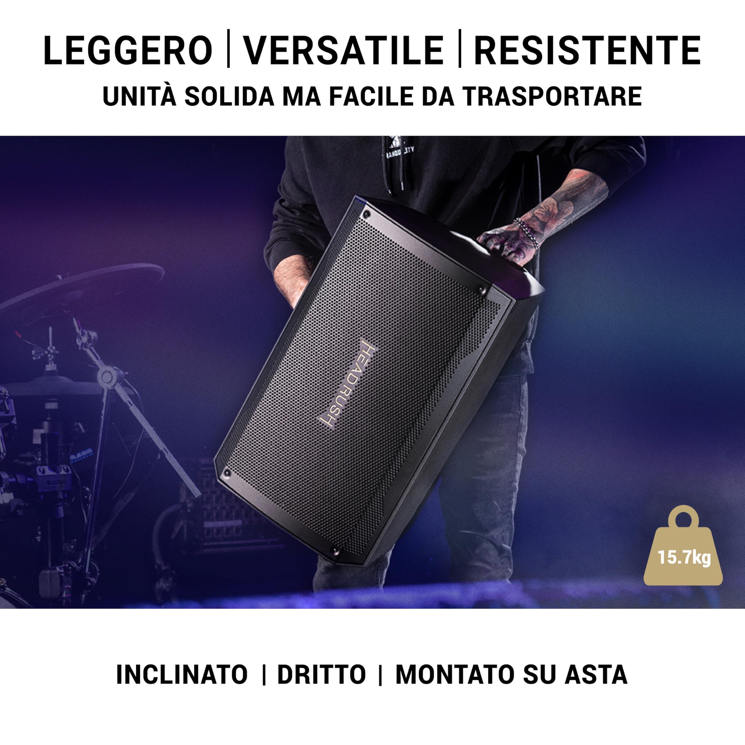 HeadRush Prime e FRFR112 MK2 - Pedaliera multieffetto per chitarra e voce, e 12-inch ampli da 2500W per chitarra e basso con Bluetooth