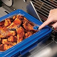 Vista 6 de Mr. Bar-B-Q Cook, Carry & Serve Tray for Indoor and Outdoor Usage, Easy Serving with Clear Removable Top