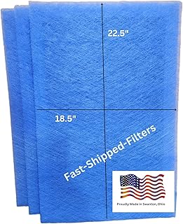 Fast-Shipped-Filters 3 Pack 20x25 Replacement Filter Pads Compatible with ARS Rescure Air Cleaner 20x25 Refill White