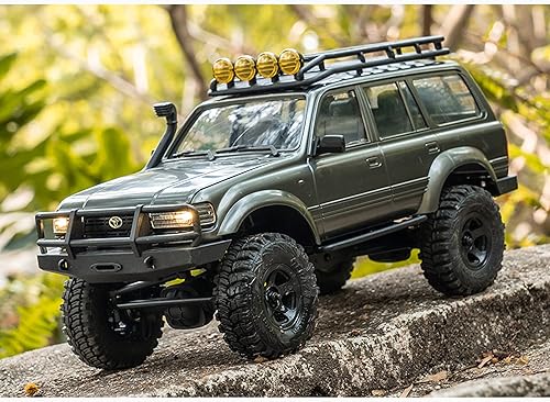 Miniatura 8 de Fms FCX18 1/18 Land Cruiser RC Rock Crawler Scale Katana Toyota RC Car 2.4Ghz 4WD Off-Road Impermeable RC Truck Vehículo RTR All Terrains Hobby