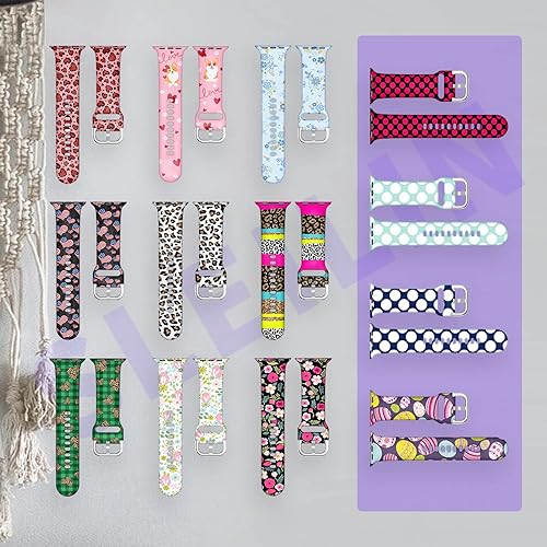 Miniatura 2 de Correa de reloj compatible con Apple Watch de 1.496 in, 1.575 in, 1.614 in, 1.654 in, 1.732 in, 1.772 in, correa de repuesto con cierre clásico para