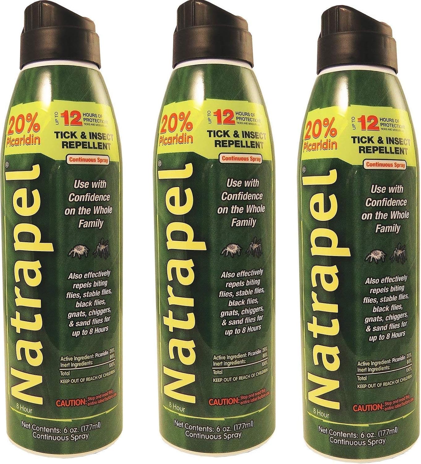 Natrapel 8 Hour Insect Repellent 6oz Spray (3 Pack)