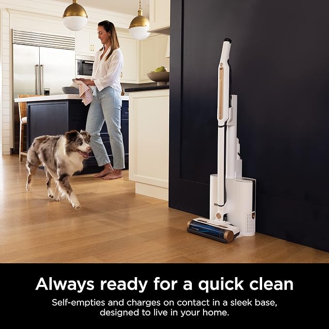 Shark WANDVAC System Pet Ultra-Lightweight Powerful Cordless Stick Vacuum with Charging Dock, Green