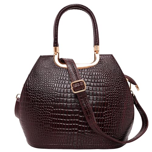 RICHSIGN Chatai Print Full-Grain Leather Handbag - leather handbags for women