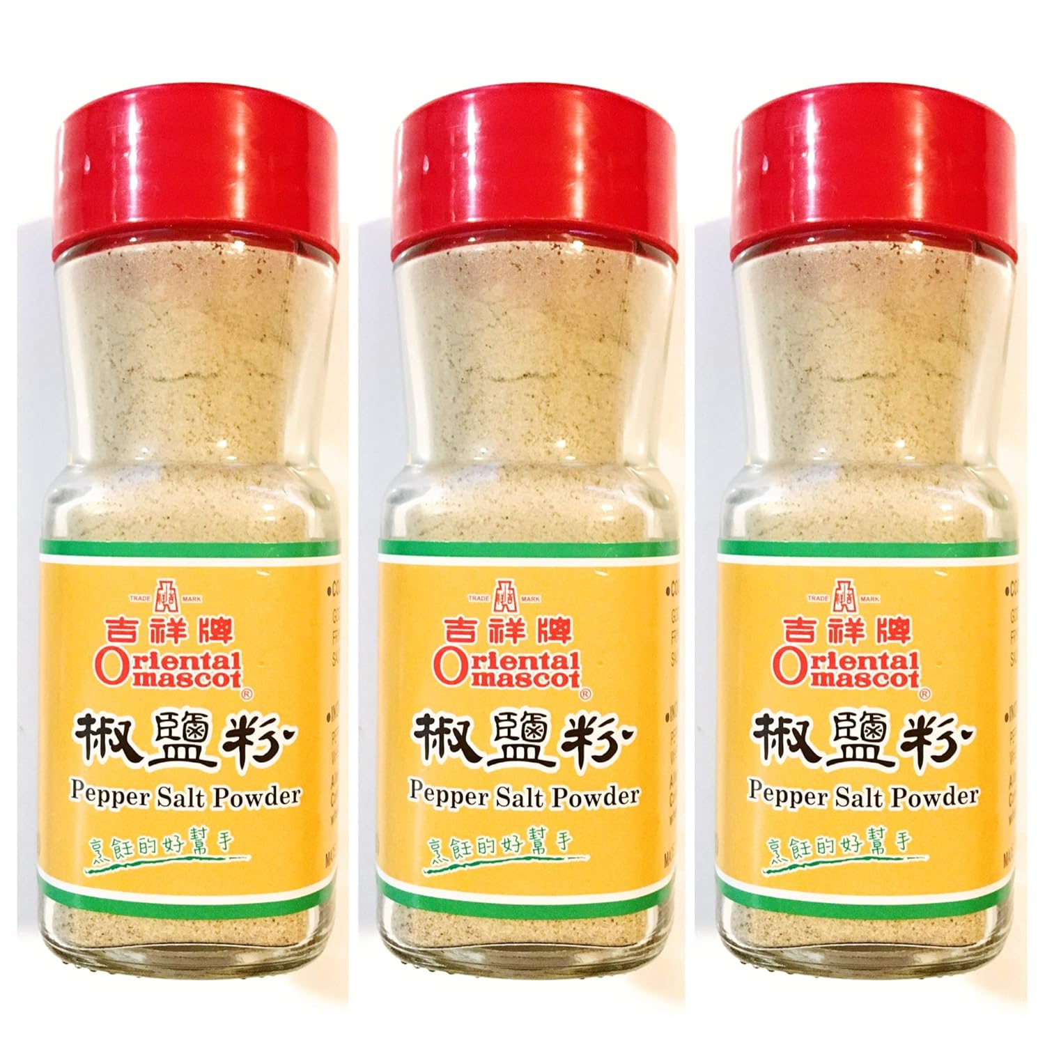 Oriental Mascot Pepper Salt Powder 2.3 Oz(3 Pack)