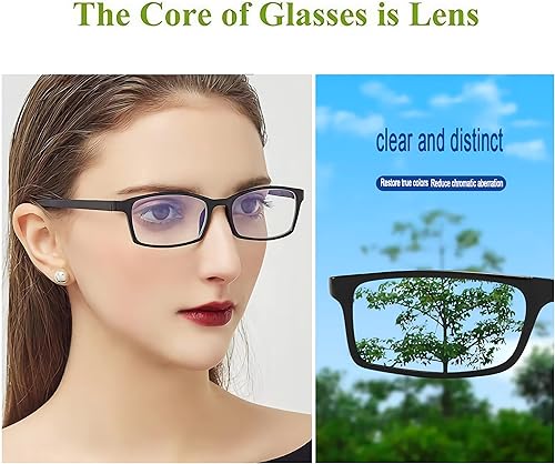 Miniatura 5 de Gafas de lectura HD para hombre, antiluz azul, antifatiga, moda de mediana edad y ancianos