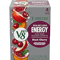Vista 36 de V8 +Energy Sparkling Strawberry Kiwi Juice Energy Drink, lata de 11.5 onzas líquidas (paquete de 4)