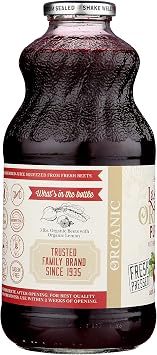 Lakewood Organic Pure Beet, Fresh Pressed, Beetroot, Bottle,Can, 32 Fl Oz, Pack of 6