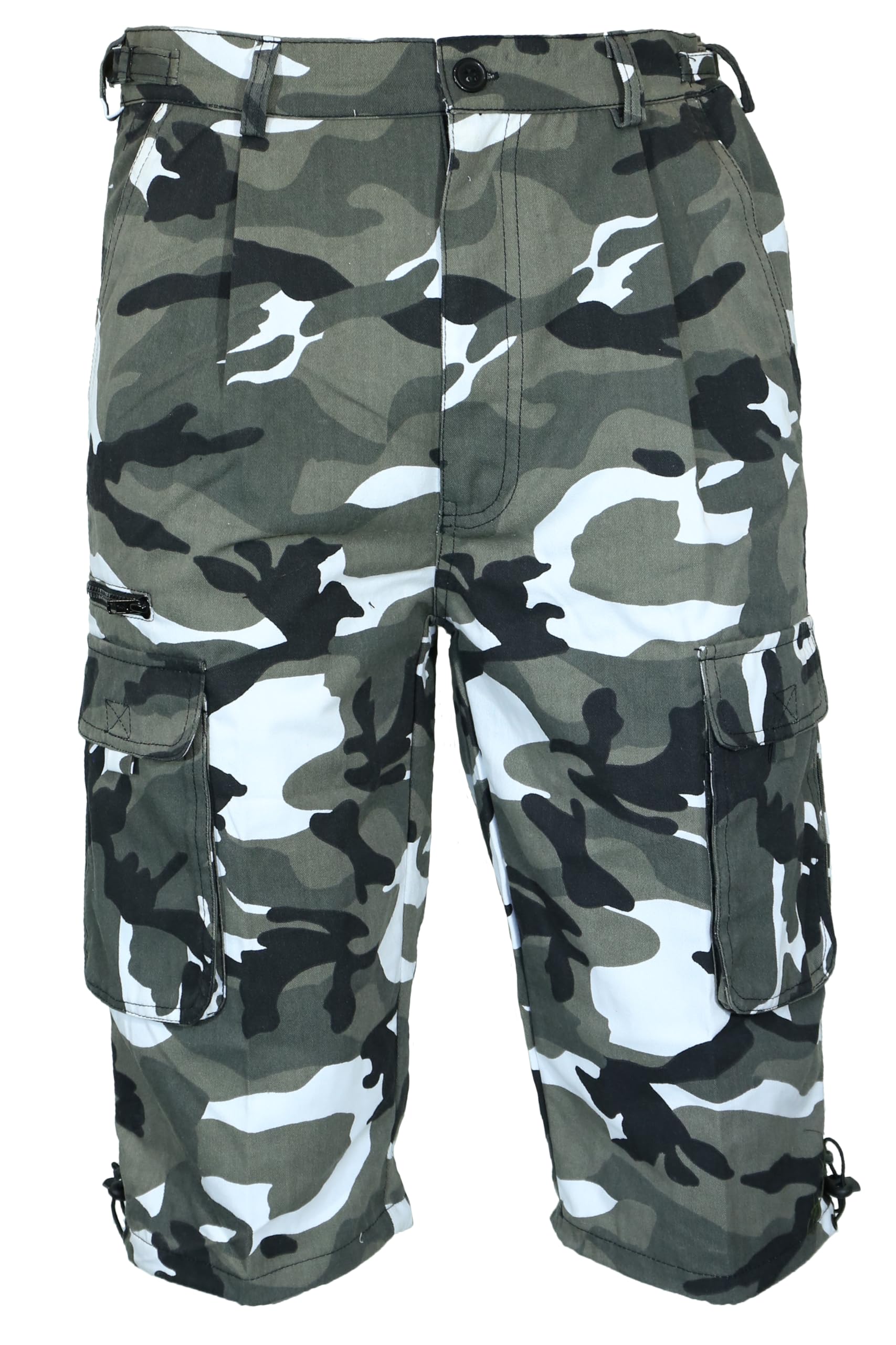Dallaswear Camo Safari Combat Military Summer Shorts W-30-44 5 Colours!! (34, Urban camo)