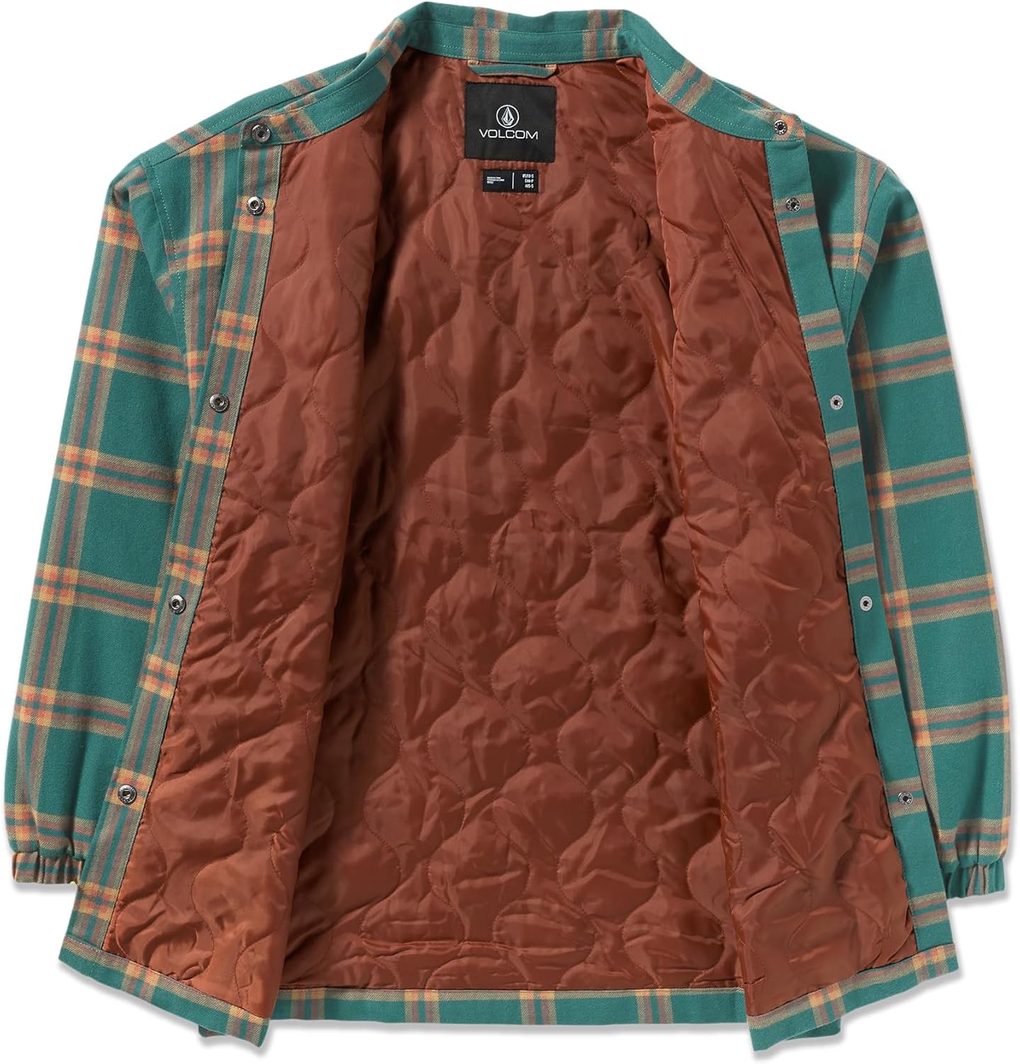 Volcom Women's Hooded Flannel Snowboard Ski Winter Hooded Shirt Jacket - Image 2