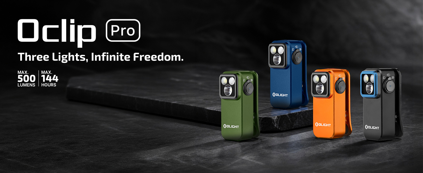 Amazon.com: OLIGHT Oclip Pro Rechargeable EDC Clip-on Flashlight