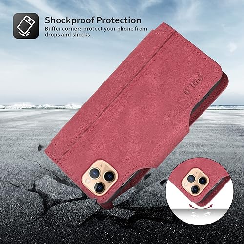 Miniatura 7 de Asuwish Funda de teléfono para iPhone 11 Pro Max 6.5 con protector de pantalla de vidrio templado y correa para la muñeca, soporte para tarjeta de