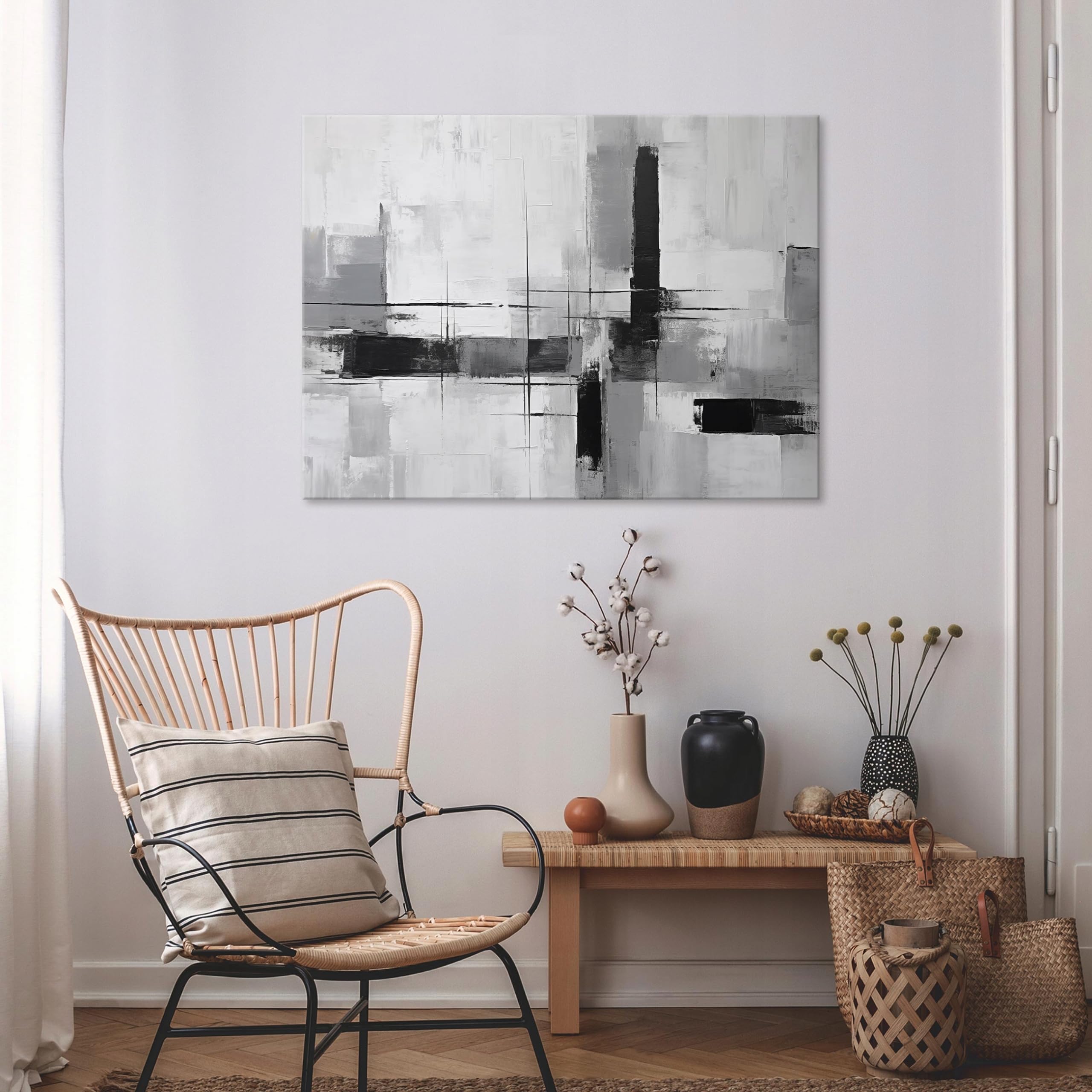 WallArena Leinwand Bilder Abstrakt 100x70 cm