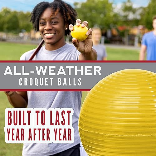 Miniatura 6 de Franklin Sports Juego de croquet para seis jugadores