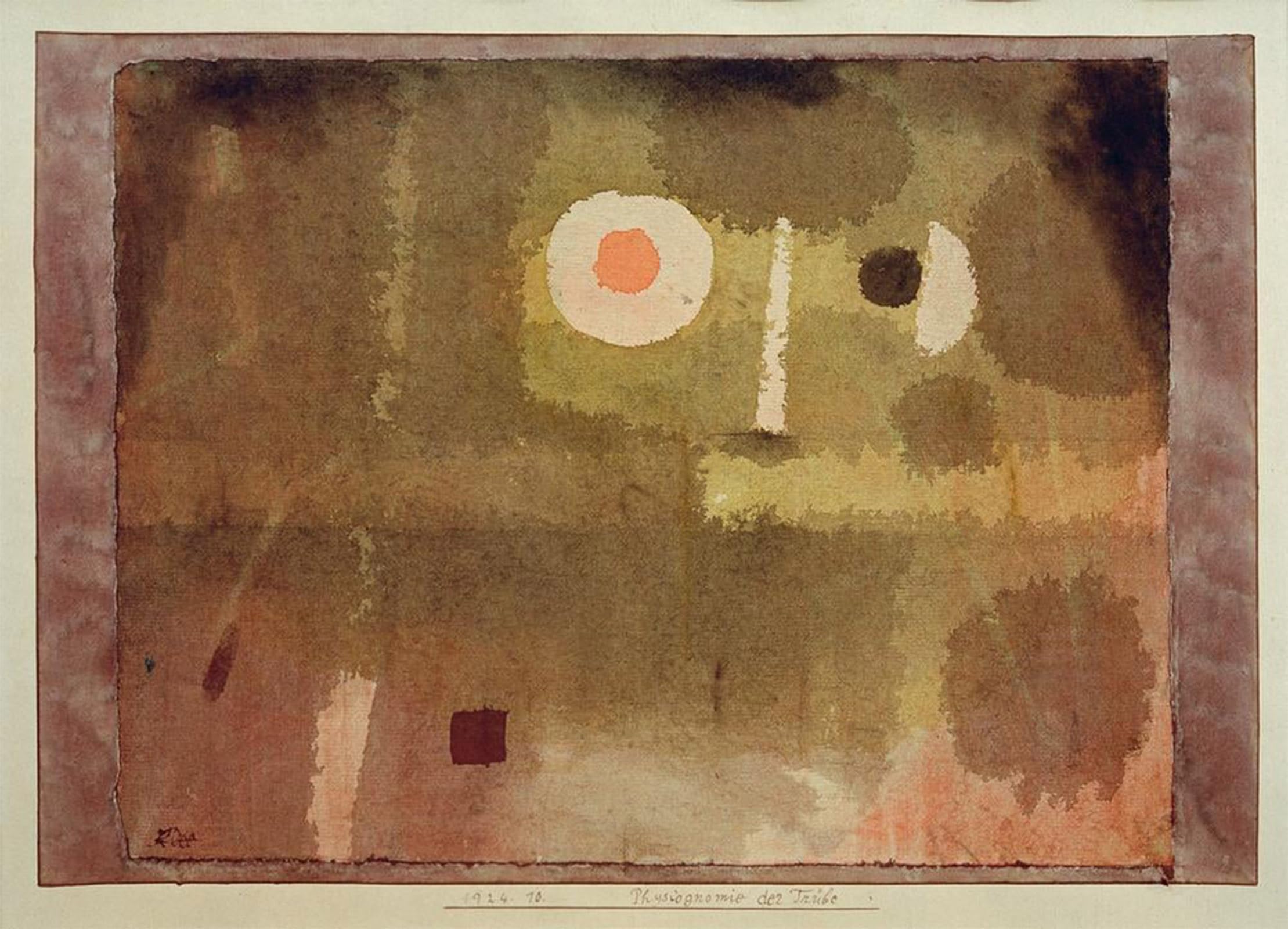 POSTERIIk Famous Animal Posters Vintage Picture Physiognomy of the Cloudiness by Paul Klee Modern Wall Decor for Home Decor 60x90cm