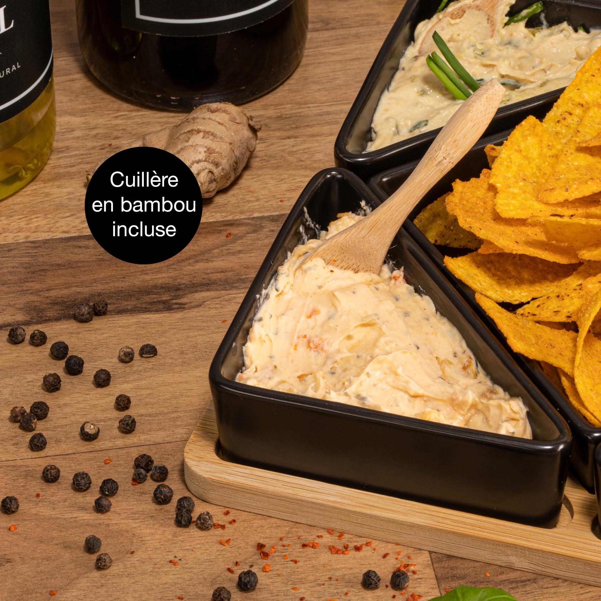 Ensemble De Service Bols De Service Planche De Service Tapas Dip Snack