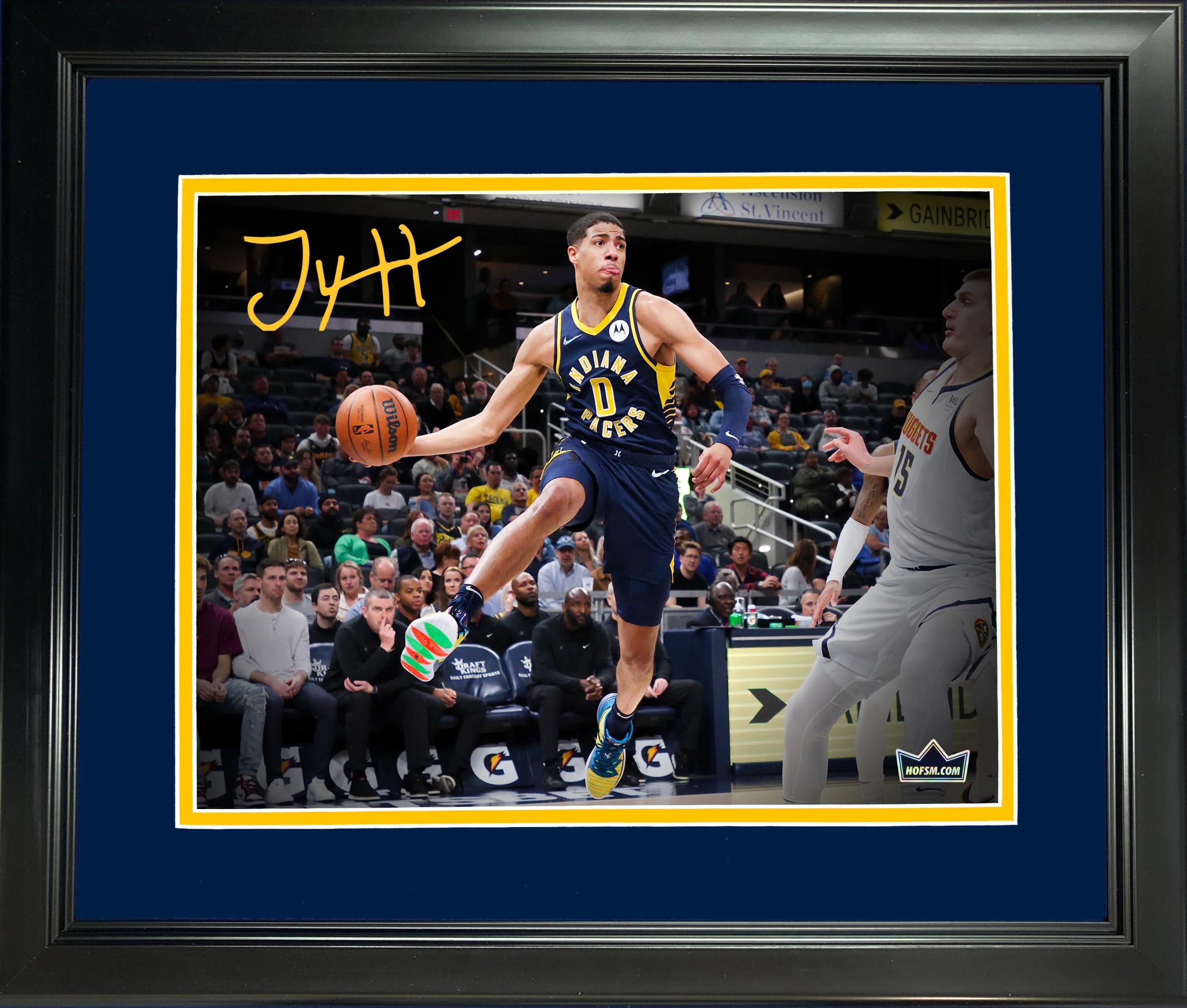 Amazon.com: Framed Tyrese Haliburton Facsimile Laser Engraved 