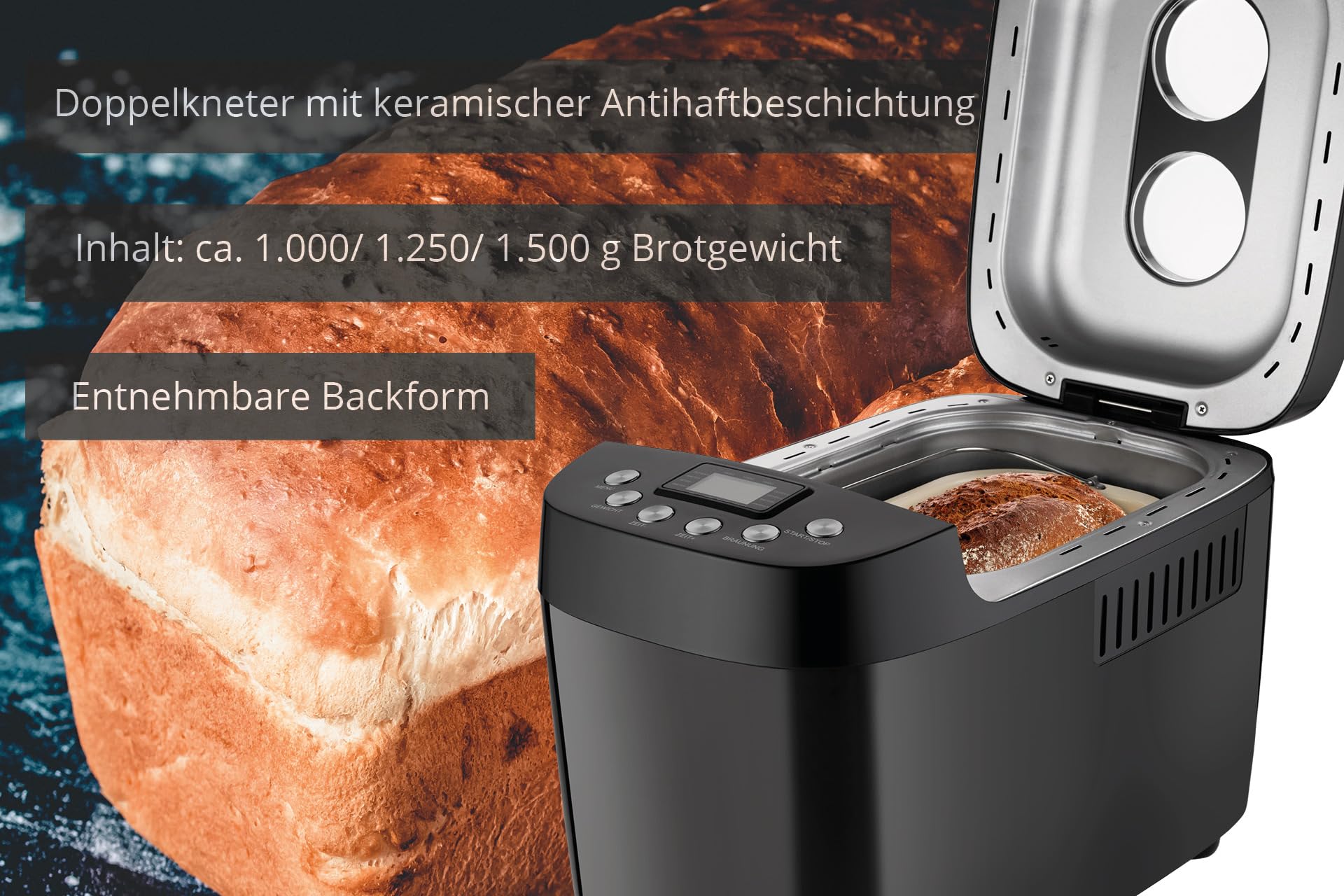 Unold Big Black Backmeister 850w Breadmaker One Size