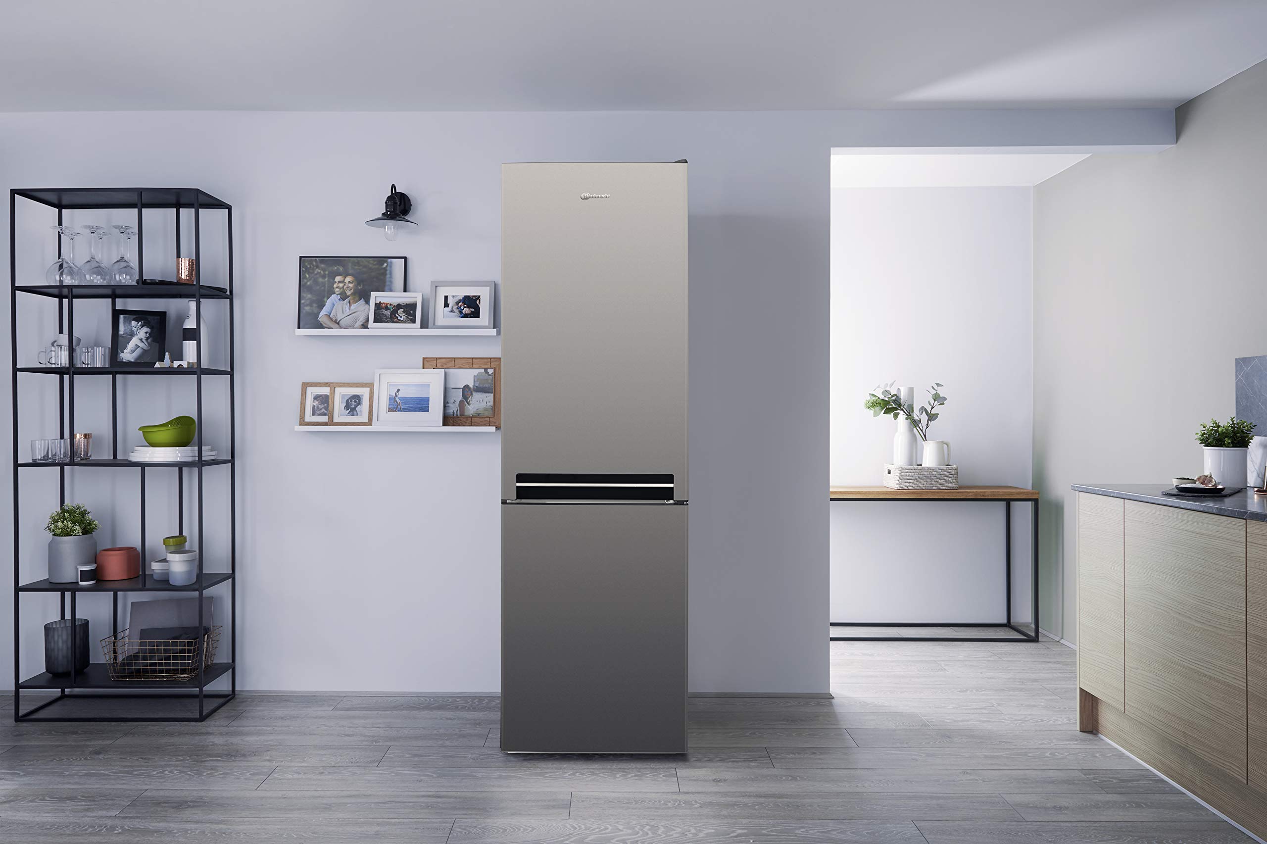 Bauknecht - Congélateur KGNF 18 A3 - Combinaison réfrigérateur-congélateur - A+++ - 189 cm de haut - Espace frais de222 l - Espace congélateur de97 L - ProFresh - NoFrost - ProTouch - Acier inoxydable