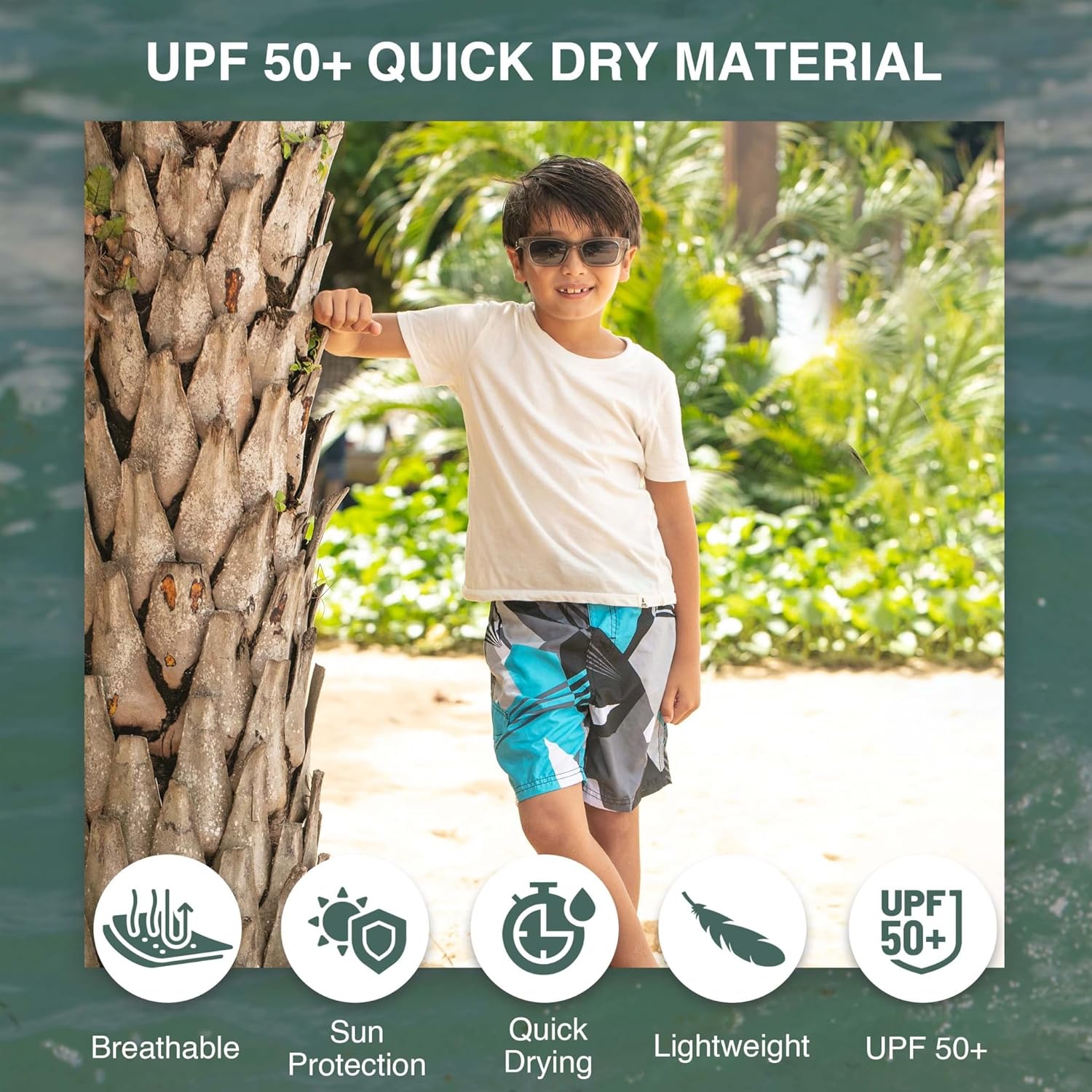 Kanu Surf Boys Line Up Quick Dry UPF 50+ Beach Swim Trunk - Image 2