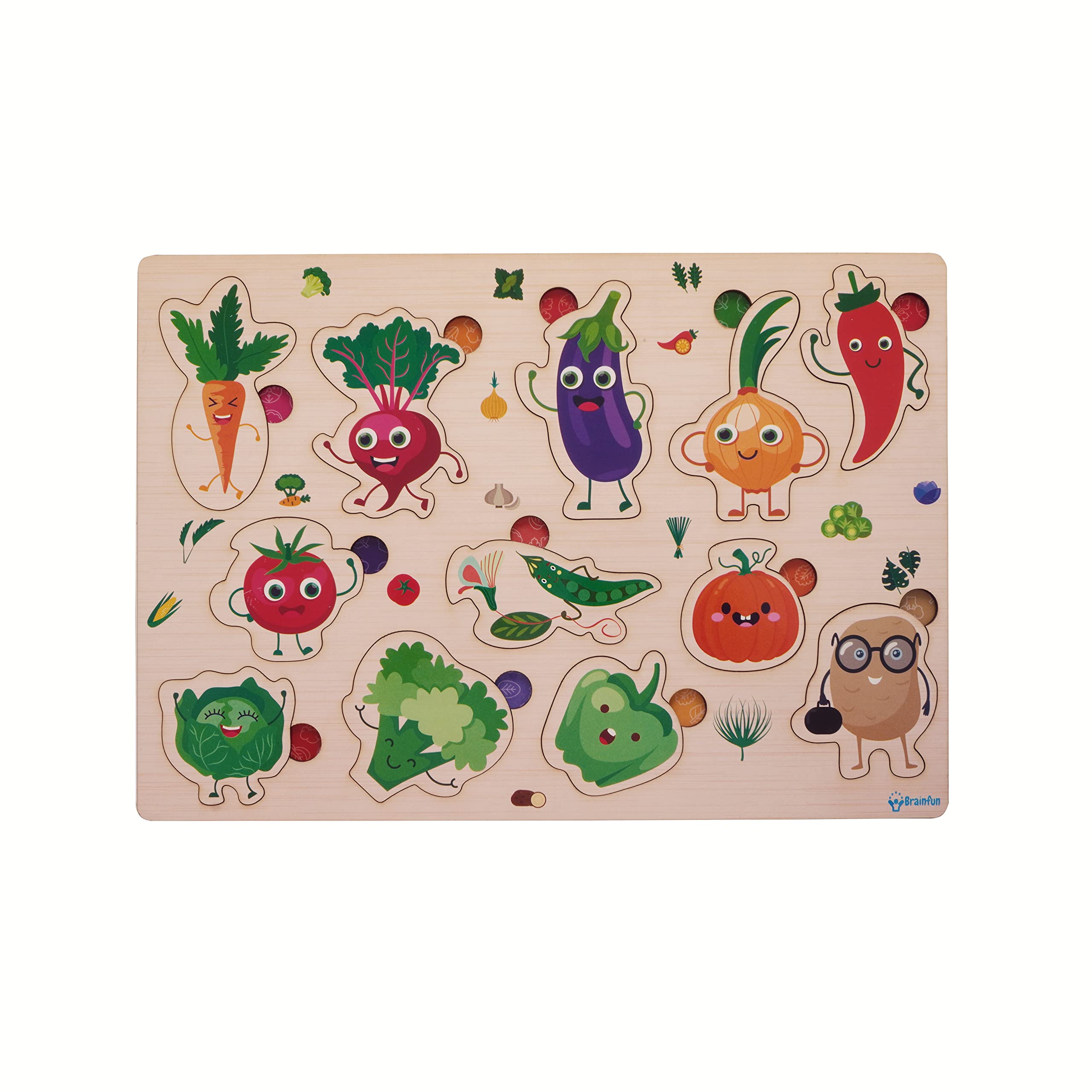 ZUDO Wooden Montessori Educational Pre-School Puzzle Board Toy for Boys and Girls… (Wooden Vegetables) (B0C72N52PJ) Amazon Price History, Amazon Price Tracker