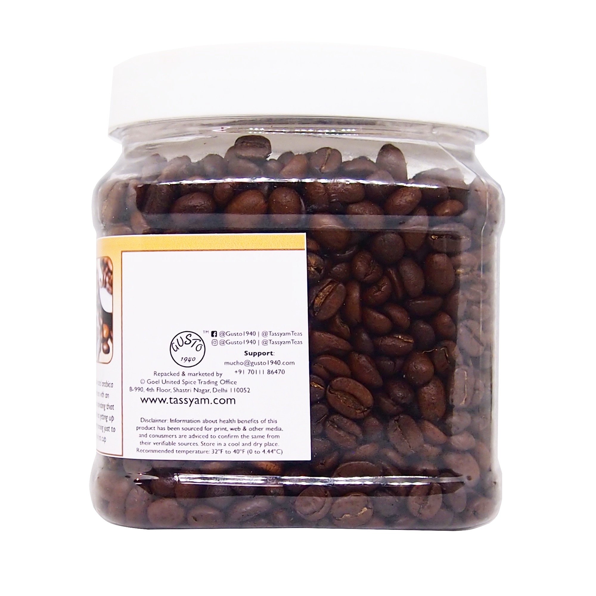 Tassyam Roasted Arabica Coffee Beans 300g Jar - Image 4 thumbnail