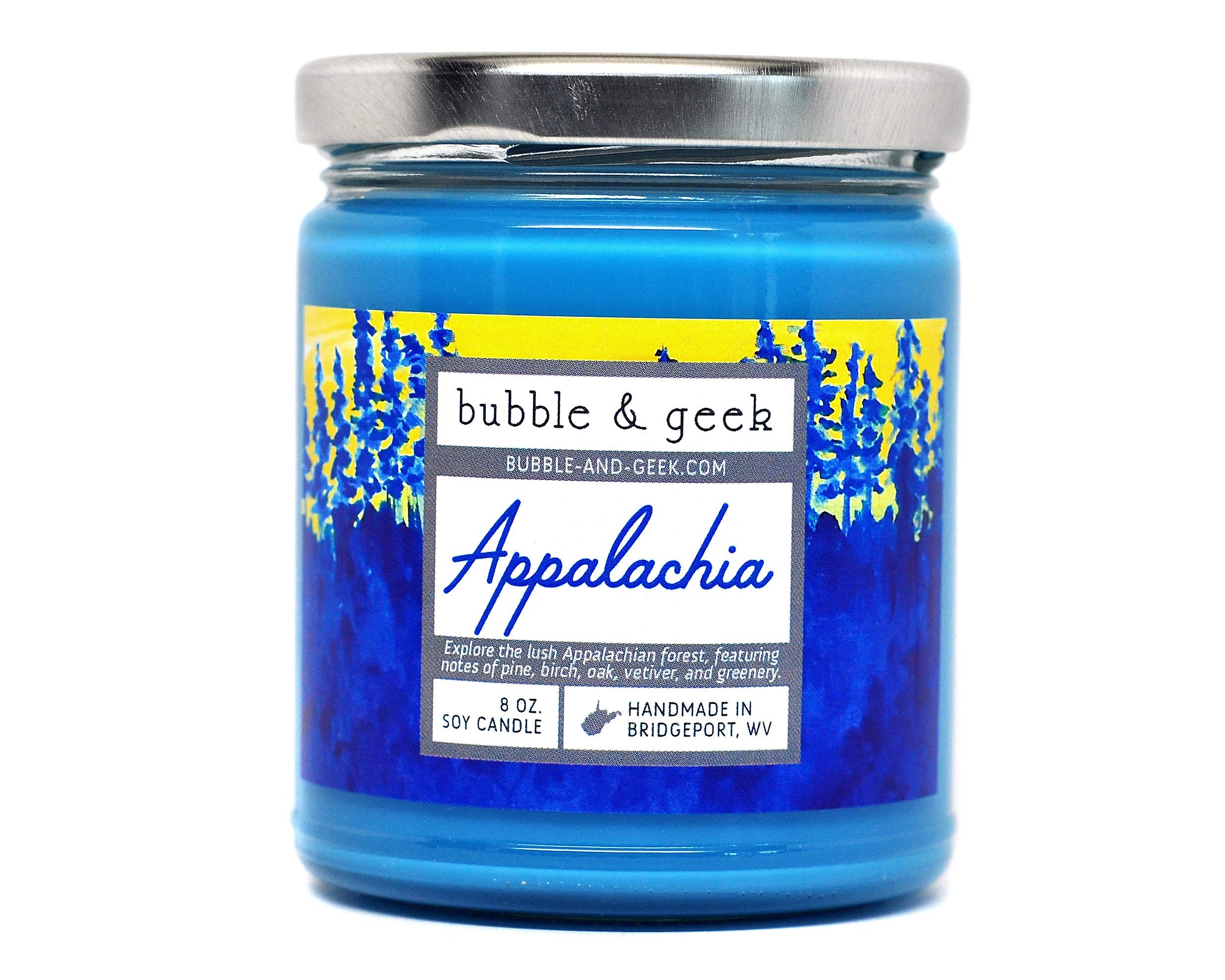 Appalachia scented soy candle - 8 oz. jar - WV woods