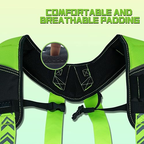 Miniatura 5 de KUNN Tirantes magnéticos para cinturón de herramientas, tirantes reflectantes de seguridad para trabajo, arnés de bolsa de herramientas para hombre