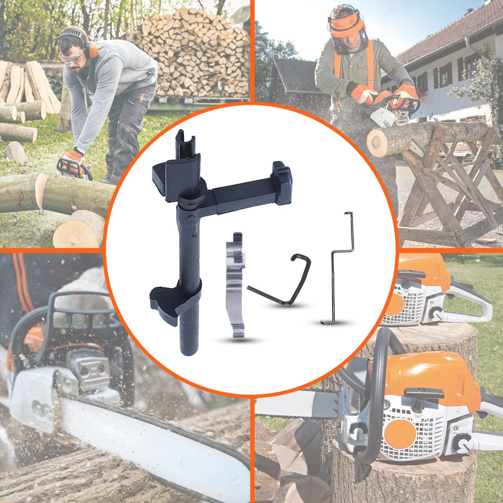 Starter Pręt przepustnicy Przełącznik Wał Sprężyna kontaktowa Nadaje się do Stihl Ms180 Ms170 018 017 Piła, Przełącznik Wał 1 Pręt Startera 1 Pręt przepustnicy 1 Sprężyna kontaktowa