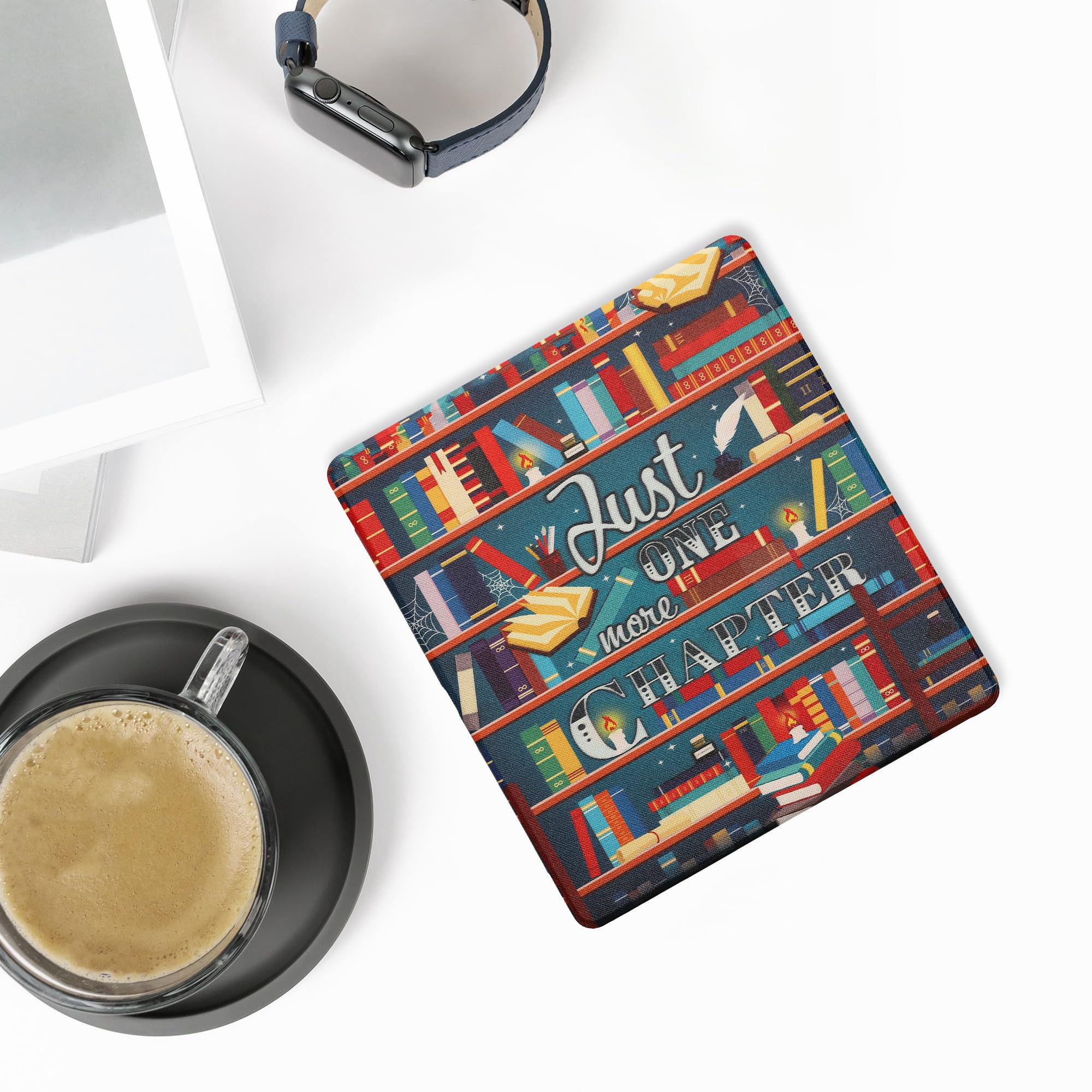 kwmobile Carcasa Compatible con Amazon Kindle Scribe (2022/2024) Funda - Funda con Tapa y Cierre magnético de Cuero sintético - Solo un capítulo más