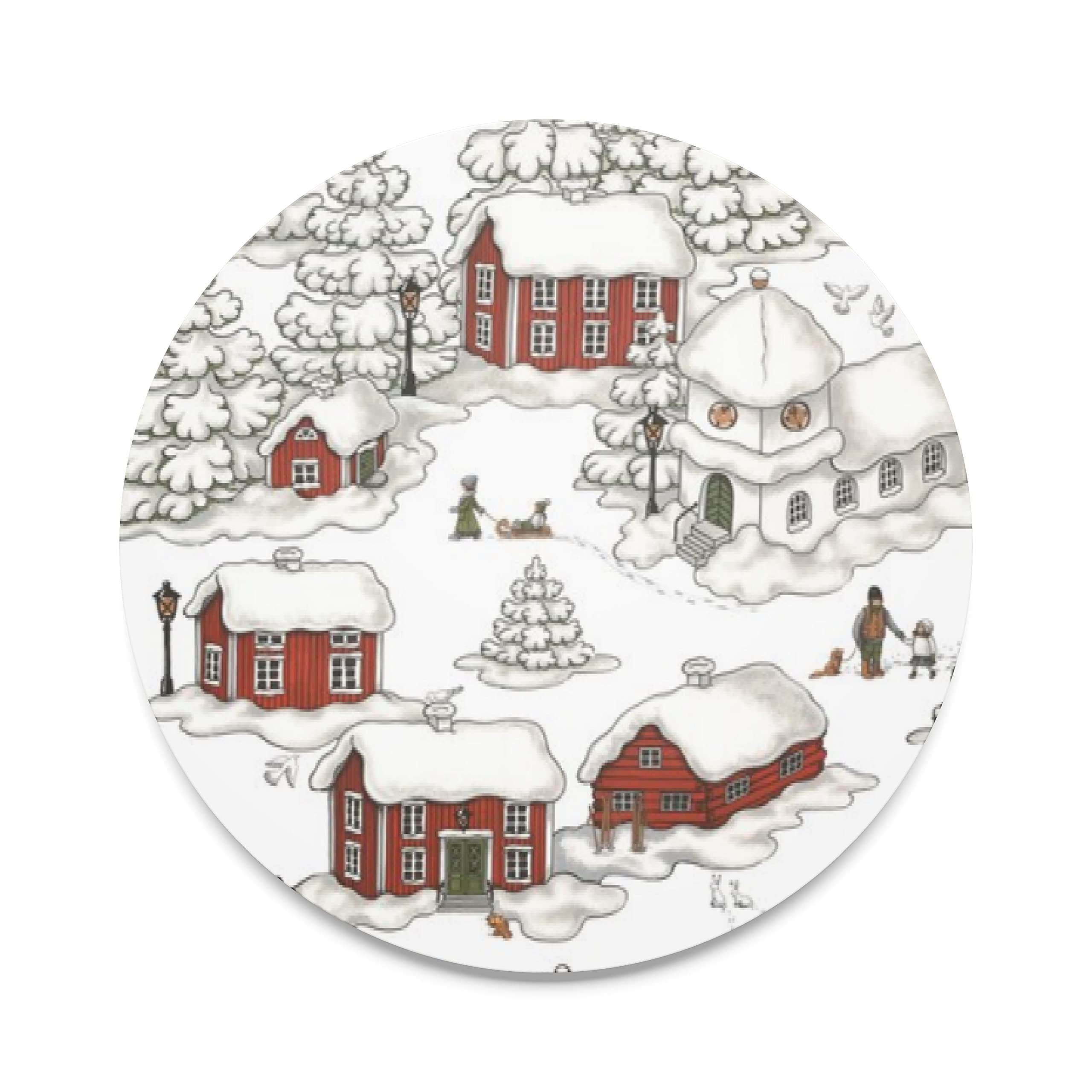 Arvidssons Textil Timmerbyn White Trivet Diameter 21 cm