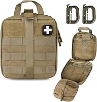 Vista 14 de LIVANS Bolsa de primeros auxilios vacía médica Ifak bolsa Molle EMT bolsas Rip-Away táctico militar trauma emergencia médica bolsa