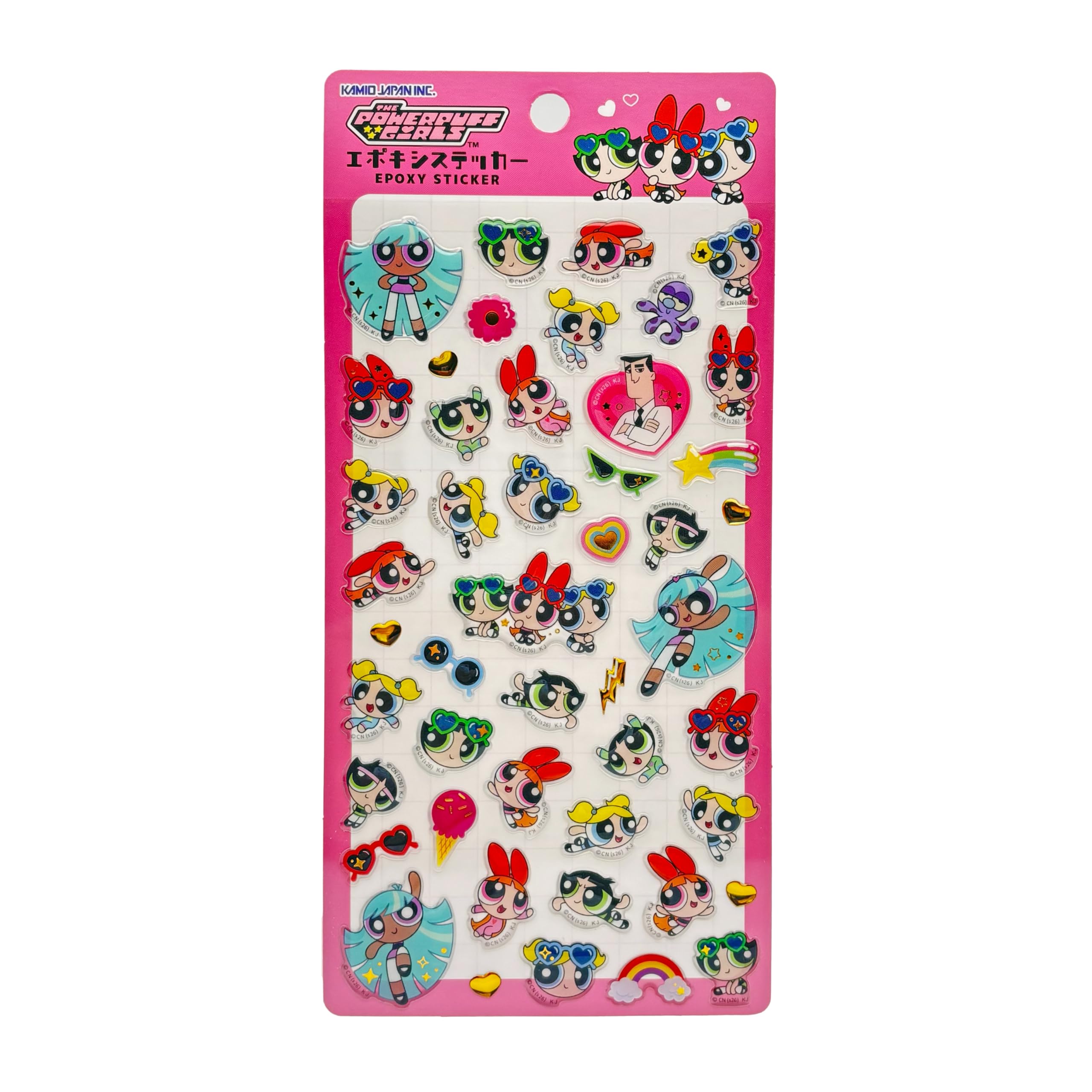 カミオジャパン エポキシステッカー パワーパフガールズ シール 307533