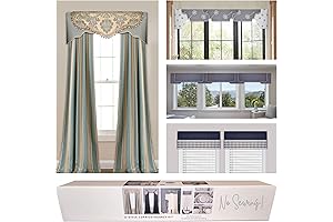 Style Window Decorating Kit; 3 No-Sew Cornice Boards