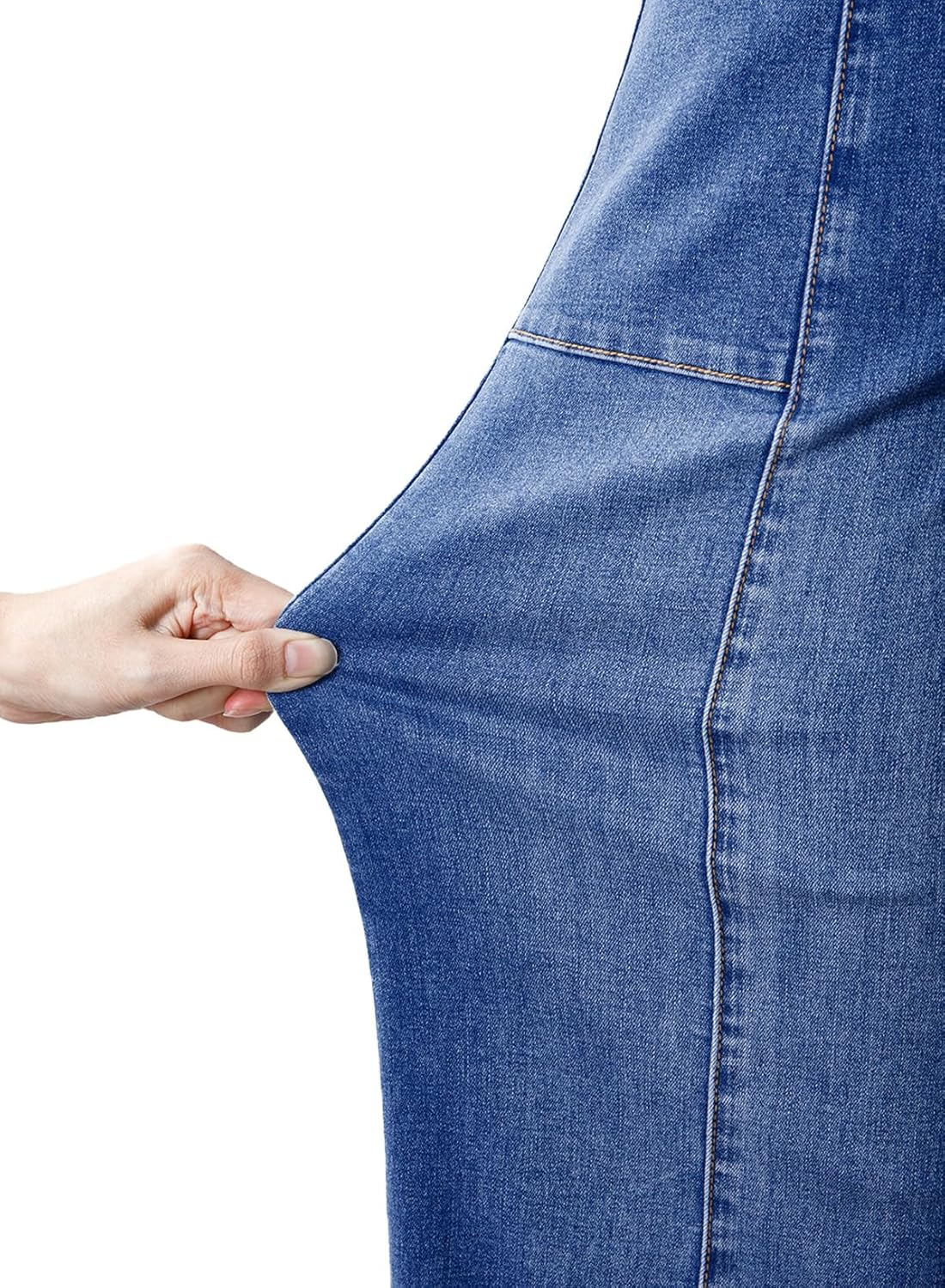 Sidefeel Womens Wide Leg Baggy Jeans High Waisted Tummy Control Stretchy Loose Fit Ankle Denim Jeans - Image 7