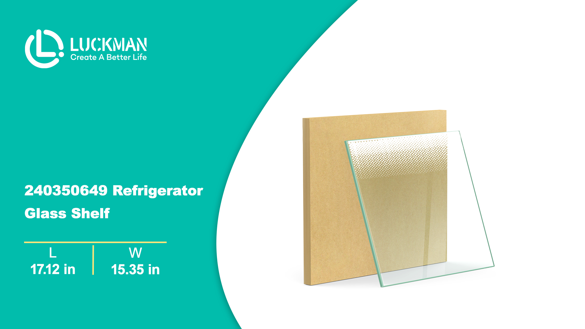 Kojem 240599803 - Cubierta Para Sartén Sin Vidrio Compatible Con Frigidaire Frigidaire Frigidaire Estante Estante Reemplazo Para 240599803, 1564725, 240599801, 240599802, AH2378645, EA2378645