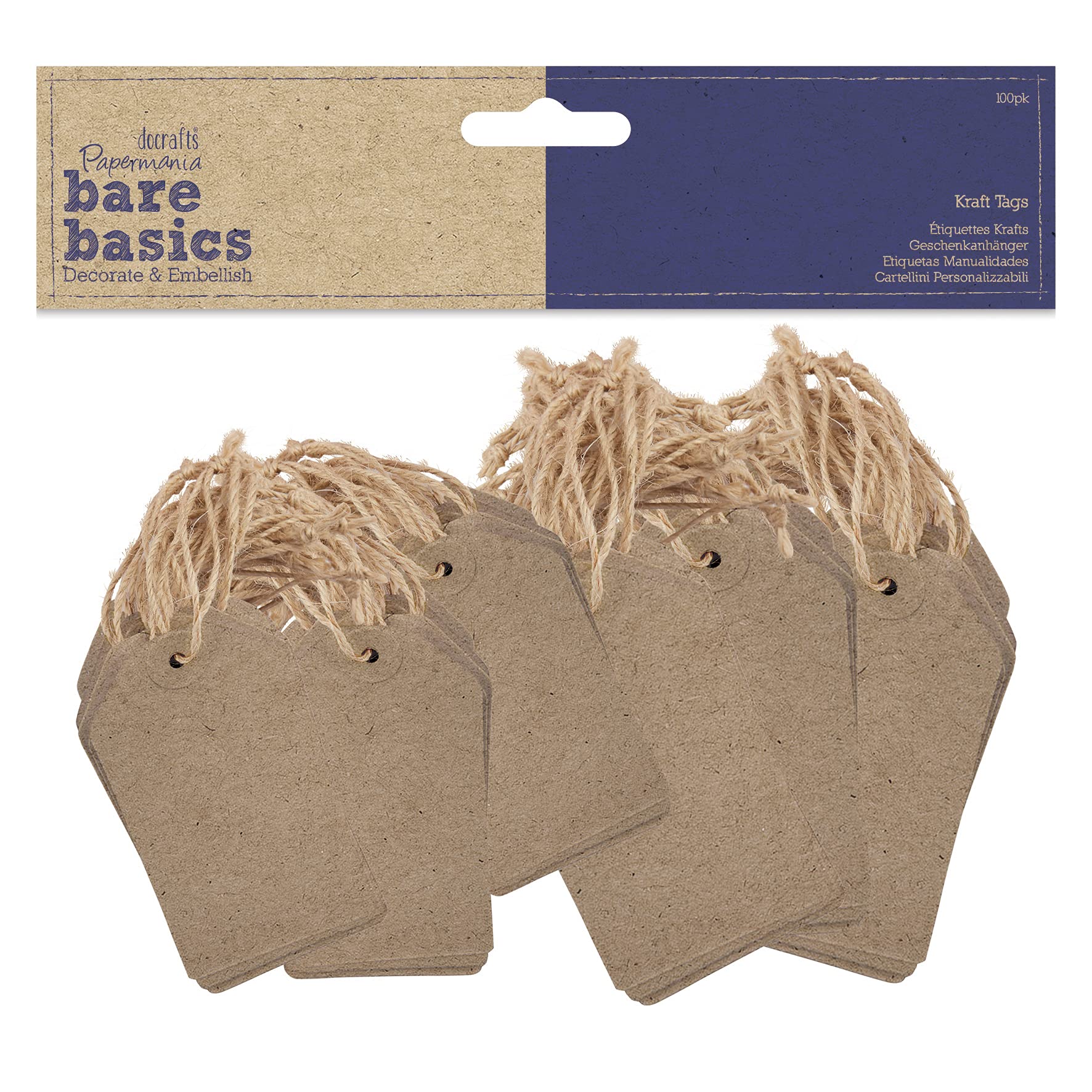 Bare Basics Tags, Brown