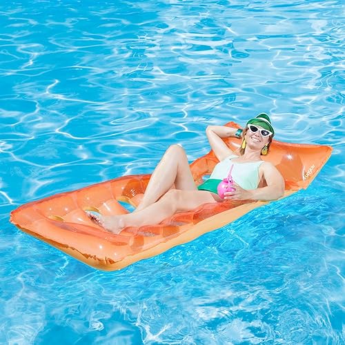 Miniatura 2 de Funsicle Alfombrilla inflable de 6 pies para tumbonas con reposacabezas cómodo