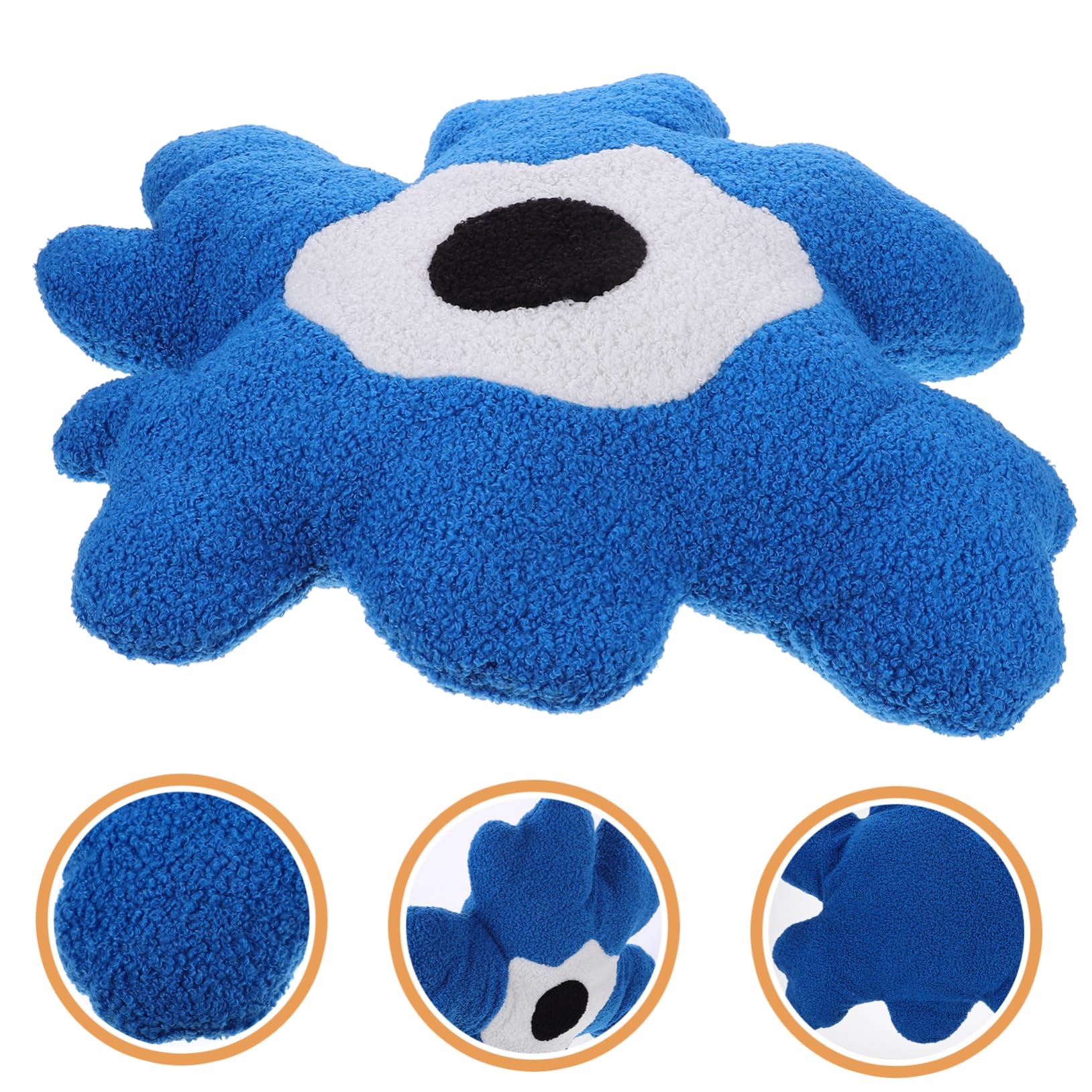 Hohopeti Cuscino a Forma di Fiore in Peluche Blu, Decorativo