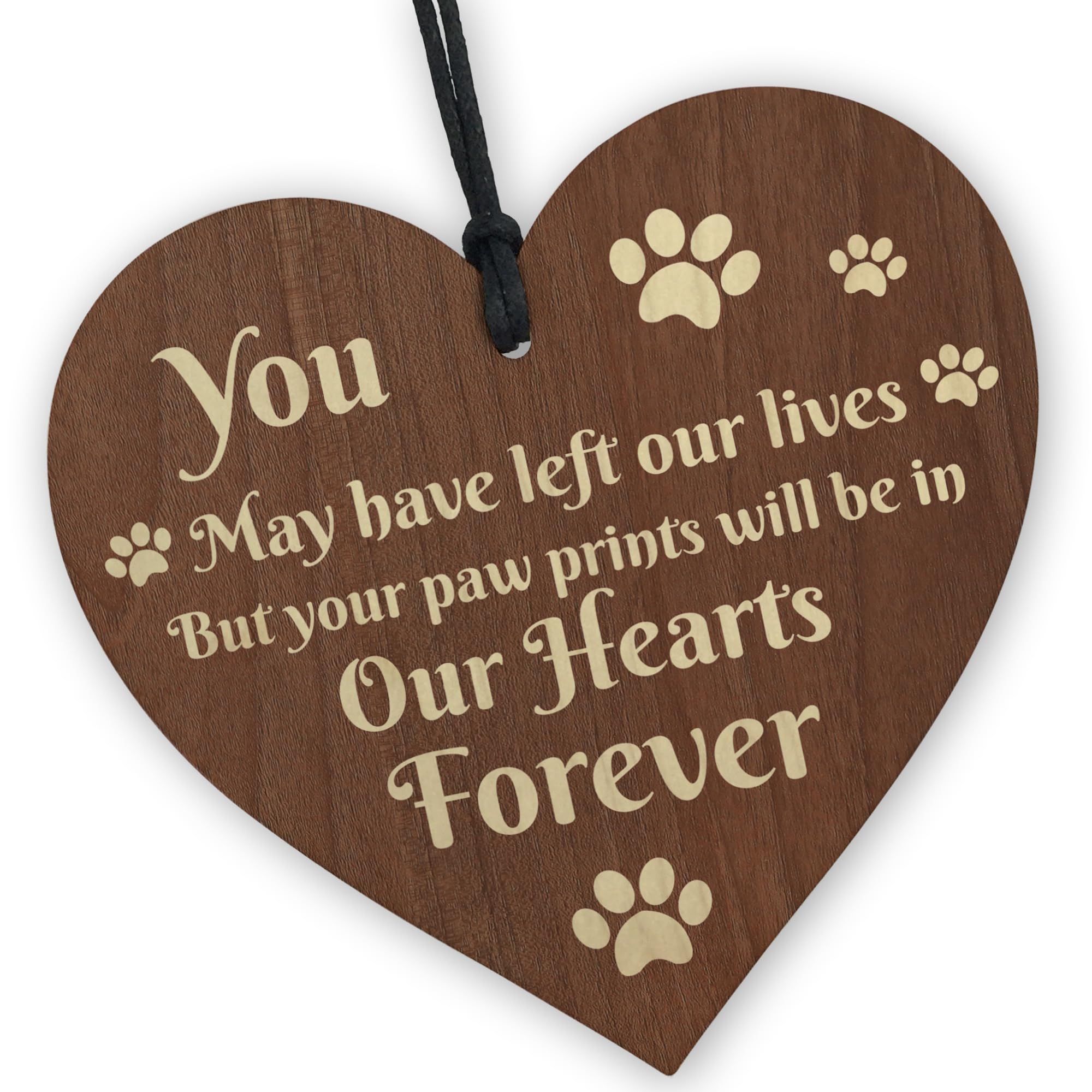 Red Ocean Memorial Sign For Dog Pet Cat Wooden Heart In Memory Plaque Dog Memorial Gift Pet Memorial Gift Remembrance Gift For Pet Keepsake