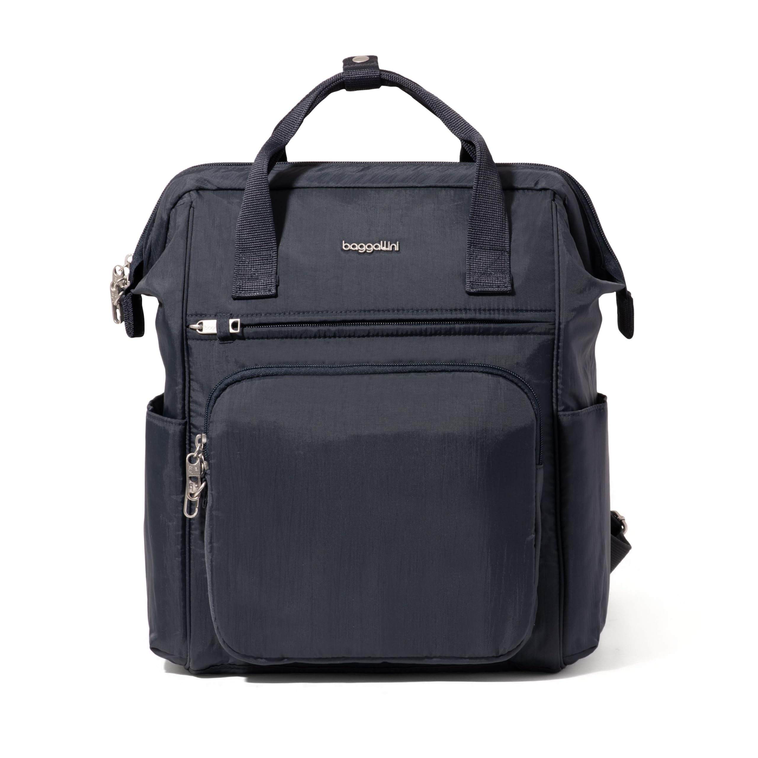Baggallini Securtex Anti-Theft Windsor Backpack for Travel, Work & College, RFID & Locking Zipper, Up to 16" Laptop