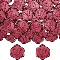 Vista 15 de Yoption Pegatinas de sello de cera de eucalipto, paquete de 50 pegatinas de sello de sobre autoadhesivas doradas antiguas para boda, fiesta