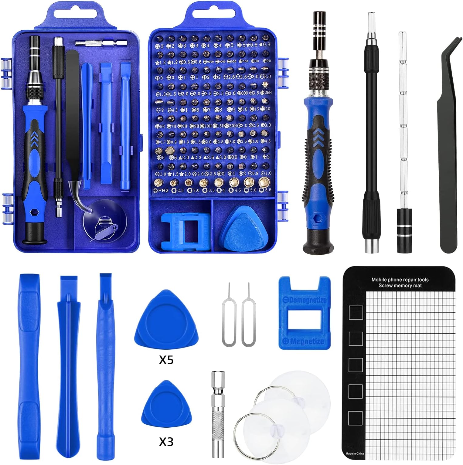 Destornilladores Magnéticos Para Móviles Kit Destornilladores Precisión 118 En 1 - Repara Todo Desde Móviles A Consolas Kit Herramientas Reparacion Electronica