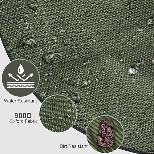 Miniatura 7 de Goture Mochila de pesca, mochila 900D resistente al agua con soportes para caña, bolsa de aparejos de pesca de gran tamaño de 58 L con bolsa cruzada