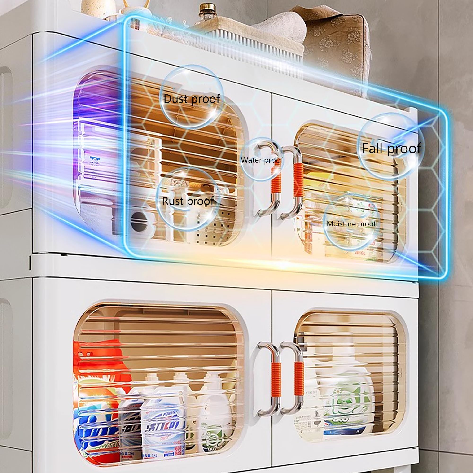 Armadietti portaoggetti da bagno, montaggio a parete, da mettere sopra il WC, per cucina, armadietto da parete per bagno, armadietto per medicinali (
