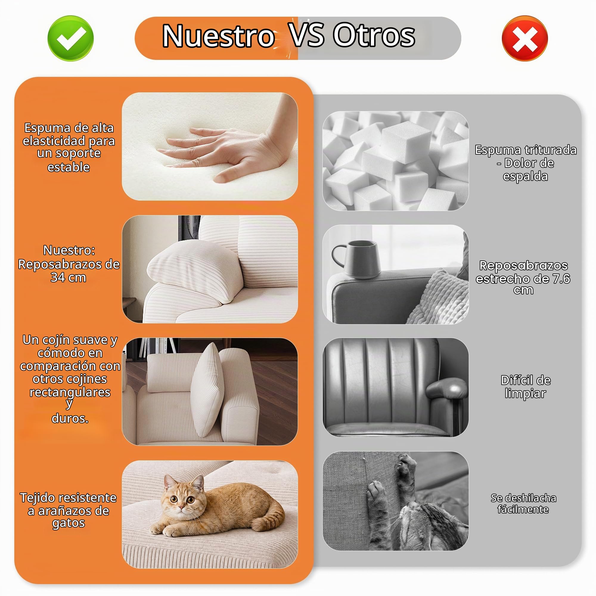 Sofá de esquina en forma de L, modular de 3 plazas, sofá apilable, combinable de forma flexible, tapizado en terciopelo acanalado, beige