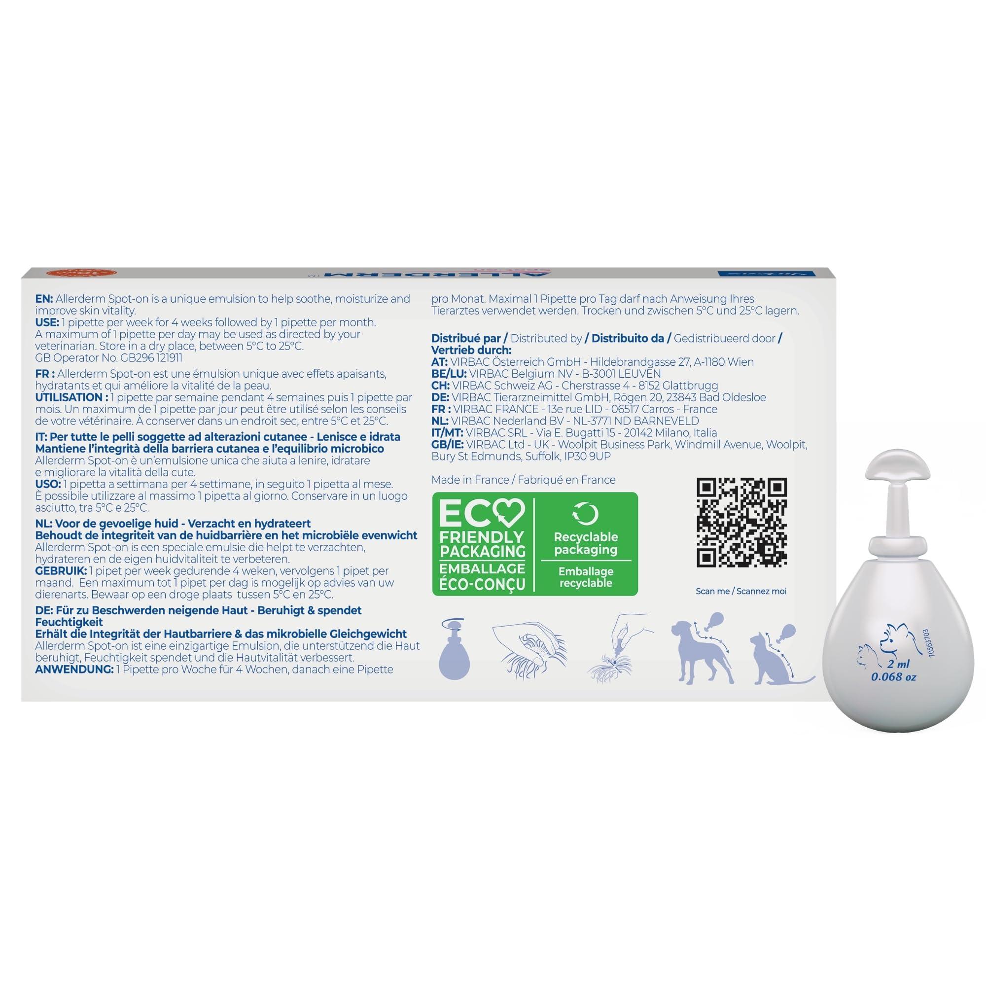 Virbac Spot-On Allerderm 6 pipette