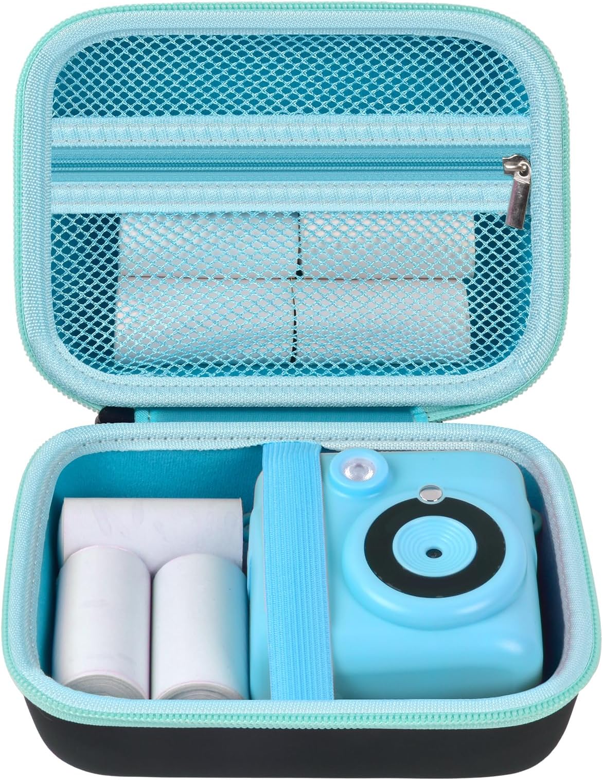 Kids Instant Print Camera Case for HiMont/for Hangrui/for ESOXOFFORE/for VTech KidiZoom PrintCam/for Gofunly/for Dylanto/for Hangrui/for GREENKINDER Digital Video Toddler Cameras - Box Only (Black)
