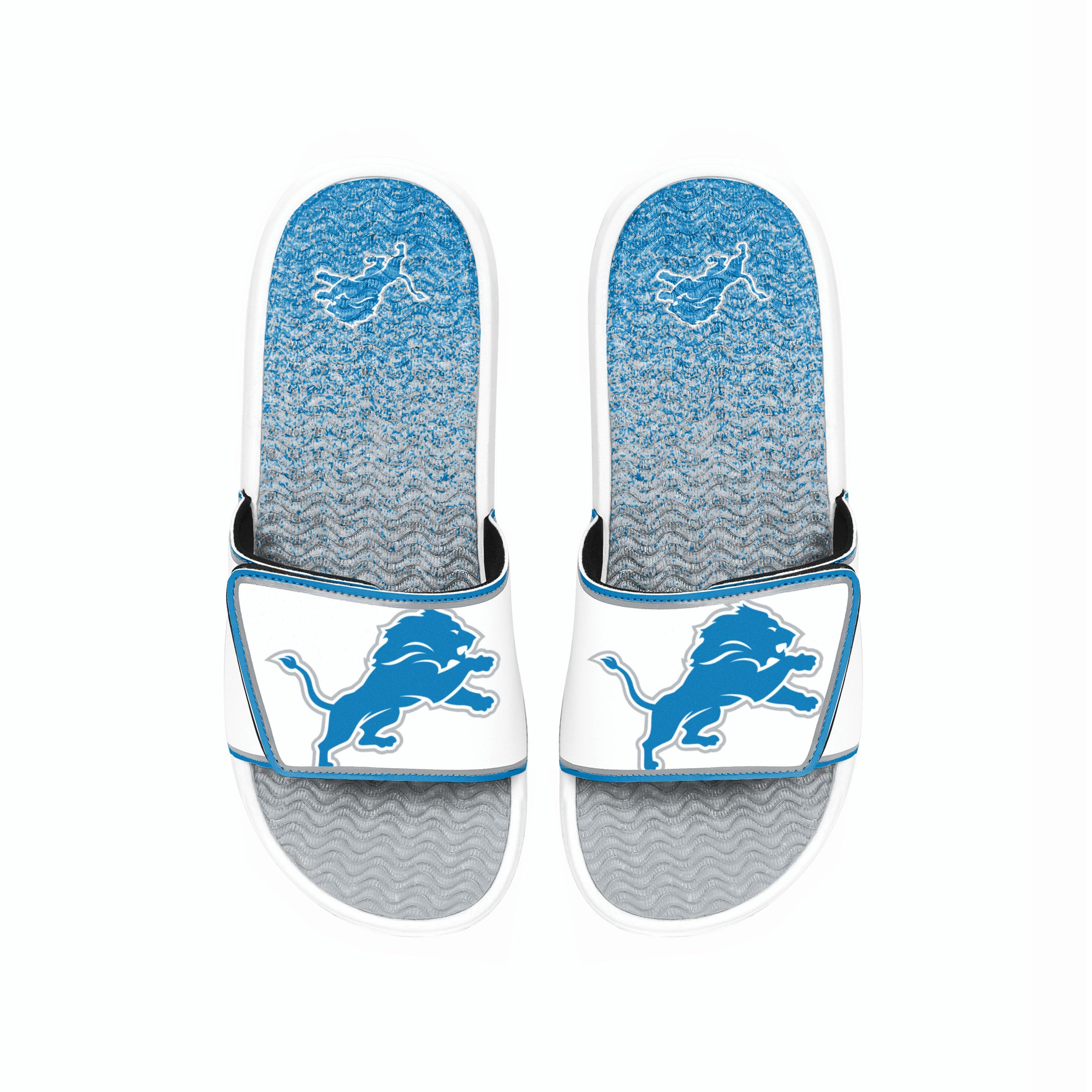 FOCO mens Nfl Primary Team Logo Gradient Gel Slide Sandals