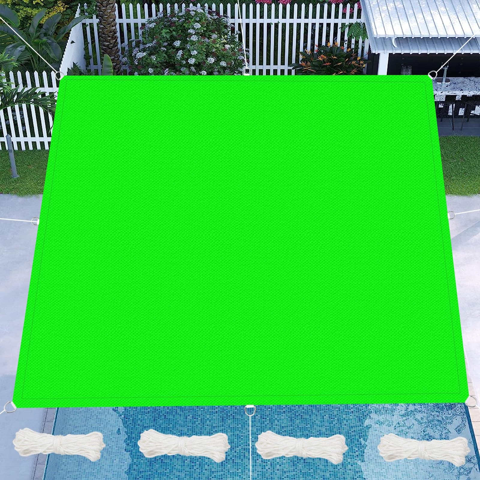 Protection UV pour serre et jardin voile d'ombrage carré vert 6x8m